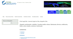 Desktop Screenshot of cubalegalinfo.com