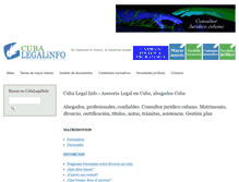 Tablet Screenshot of cubalegalinfo.com